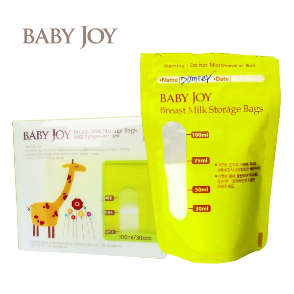 韓國BABY JOY】 100ml站立式抗菌母乳儲存袋30入(母乳存儲袋、母乳袋) - 線上購物- 朴蜜兒